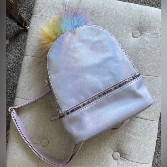 SOLD - New Under One Sky Rainbow Unicorn Small Backpack - Picture 1 of 6
